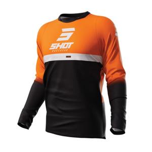 Motocross φανέλα Shot Devo Reflex μαύρο-πορτοκαλί προσφορά