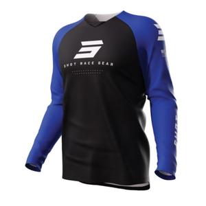 Motocross φανέλα Shot Raw Escape μαύρο και μπλε προσφορά