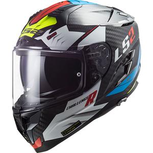 Ενσωματωμένο κράνος μοτοσικλέτας LS2 FF327 Challenger CT2 Sporty μαύρο-λευκό-μπλε