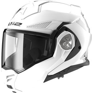 LS2 FF901 Advant X στερεό λευκό πτυσσόμενο κράνος μοτοσικλέτας