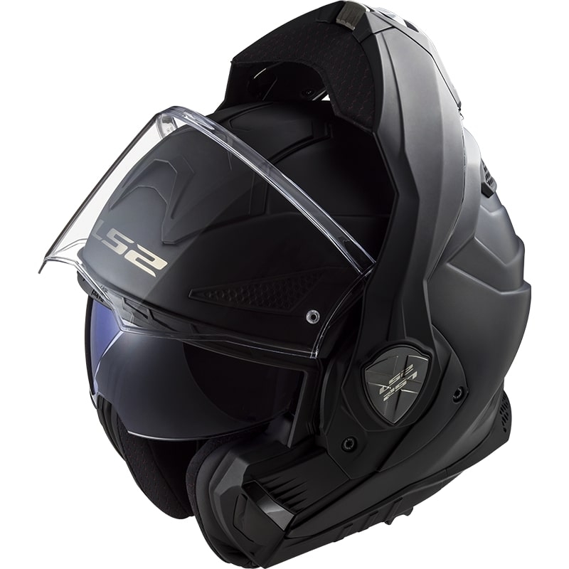 LS2 FF901 Advant X Solid Black Matte Πτυσσόμενο κράνος μοτοσικλέτας