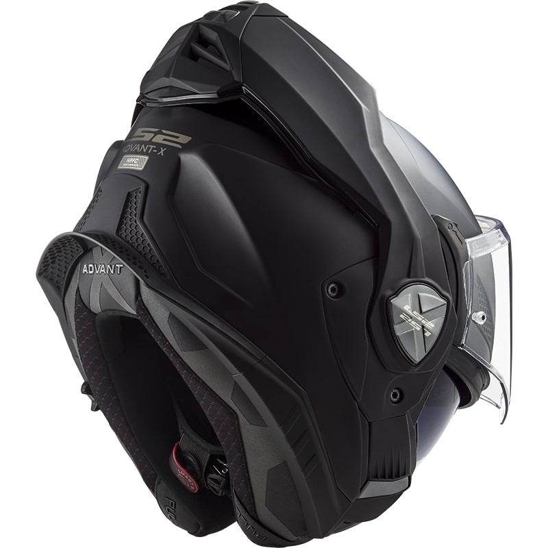 LS2 FF901 Advant X Solid Black Matte Πτυσσόμενο κράνος μοτοσικλέτας