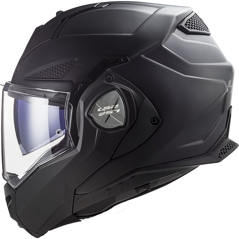 LS2 FF901 Advant X Solid Black Matte Πτυσσόμενο κράνος μοτοσικλέτας