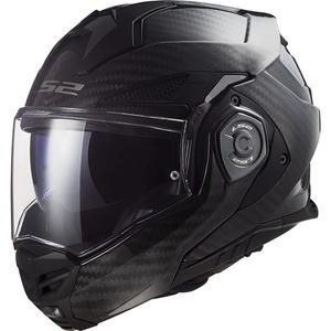 LS2 FF901 Advant X Solid Carbon Μαύρο πτυσσόμενο κράνος μοτοσικλέτας