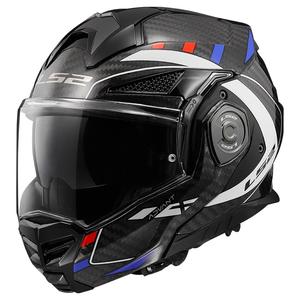 LS2 FF901 Advant X C Future μαύρο-λευκό-μπλε αναδιπλούμενο κράνος μοτοσικλέτας