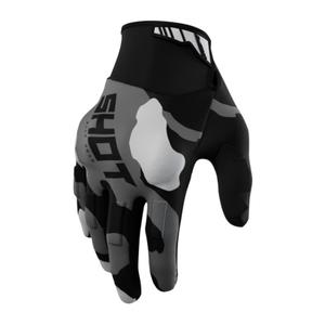 Γάντια Motocross Shot Drift Camo μαύρο-καμπαρντίνα γκρι προσφορά