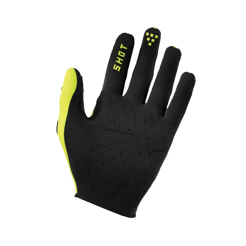 Motokrosové rukavice Shot Trainer 3.0 černo-fluo žluté