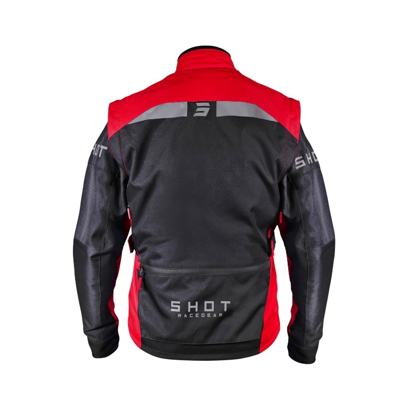 Shot Racetech Μαύρο και κόκκινο μπουφάν μοτοσικλέτας