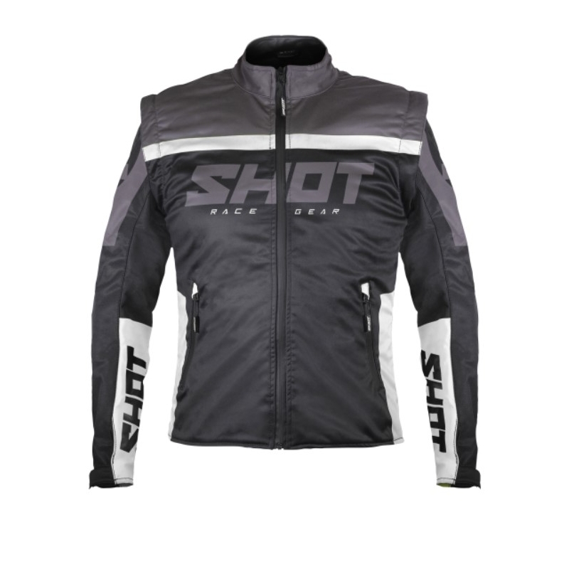 Softshell μπουφάν Shot Softshell Lite 2.0 μαύρο και λευκό προσφορά
