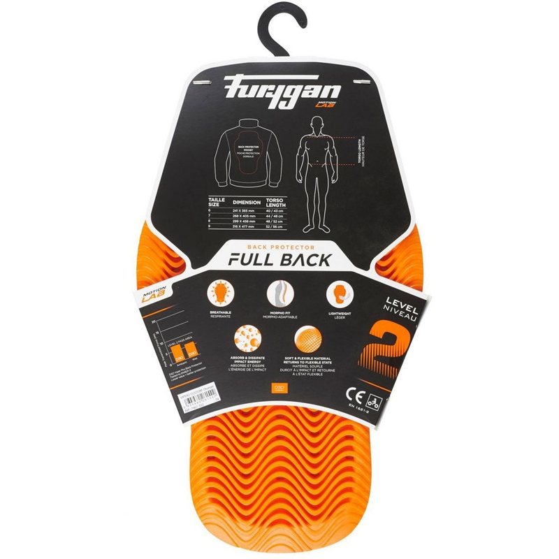 Zádový chránič Furygan Full Back Fury D30