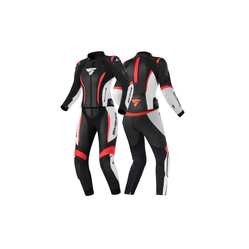 Γυναικεία Shima Miura 2.0 Black-White-Fluo Red Φόρμα μοτοσικλέτας
