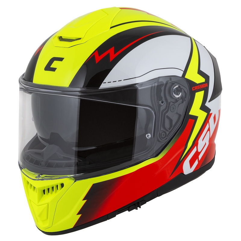 Κράνος μοτοσικλέτας Integral Cassida Integral GT 2.1 Flash fluo κίτρινο-κόκκινο-μαύρο-λευκό