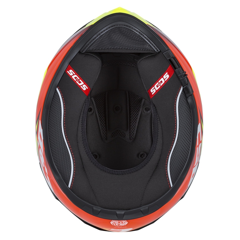 Κράνος μοτοσικλέτας Integral Cassida Integral GT 2.1 Flash fluo κίτρινο-κόκκινο-μαύρο-λευκό