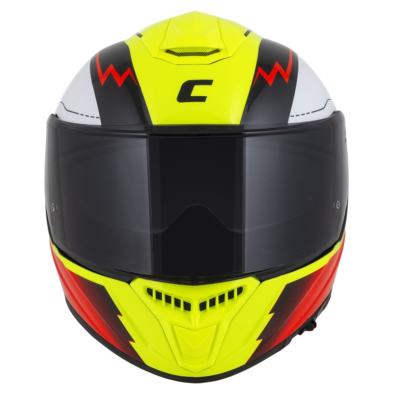 Κράνος μοτοσικλέτας Integral Cassida Integral GT 2.1 Flash fluo κίτρινο-κόκκινο-μαύρο-λευκό