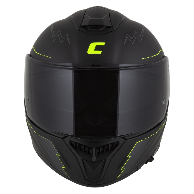 Κράνος μοτοσικλέτας Integral Cassida Integral GT 2.1 Flash μαύρο-φλούο κίτρινο-γκρι