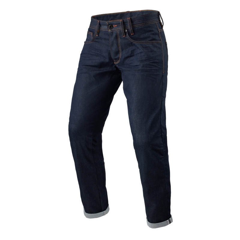 Revit Lewis Selvedge TF Σκούρο μπλε εκτεταμένο τζιν μοτοσικλέτας