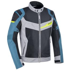 Oxford Dakar D2D Air ασημί-μπλε-φλούο κίτρινο μπουφάν μοτοσικλέτας προσφορά
