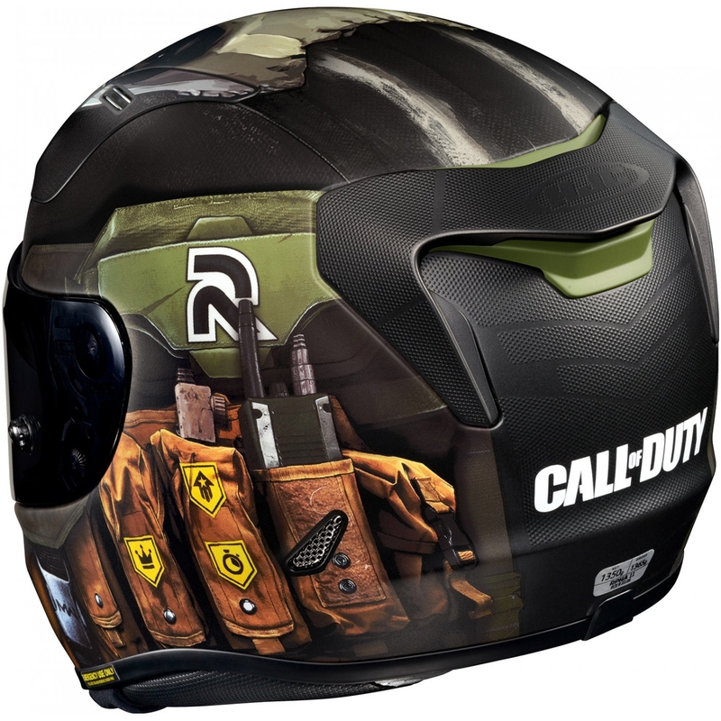 Ακέραιο κράνος μοτοσικλέτας HJC RPHA 11 Ghost Call Of Duty MC34SF μαύρο-καφέ-πράσινο προσφορά