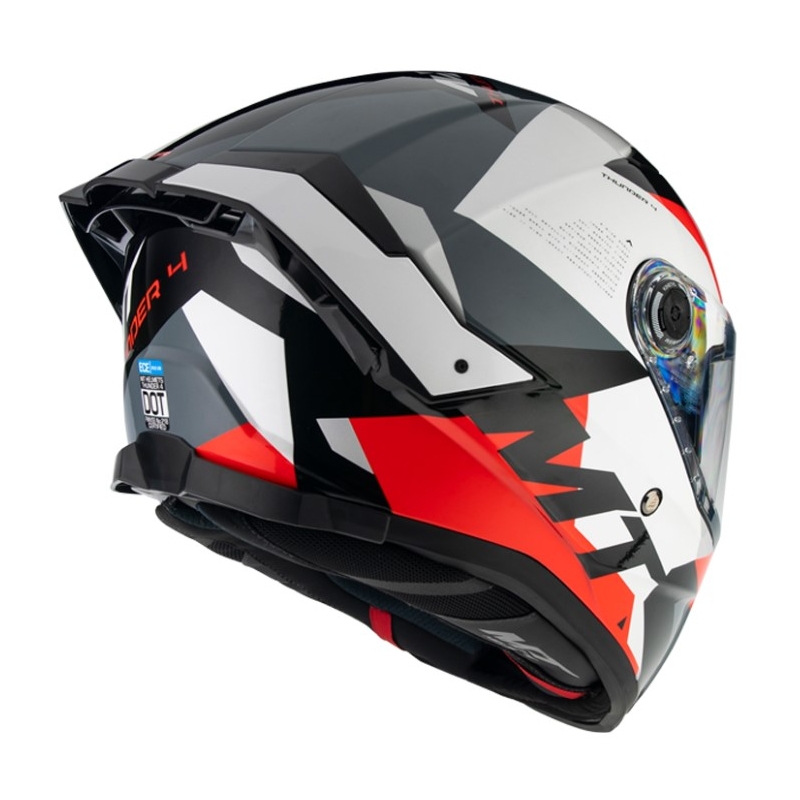 Integrální přilba na motorku MT Thunder 4 SV Fade bílo-šedo-červená - SMAZÁNO