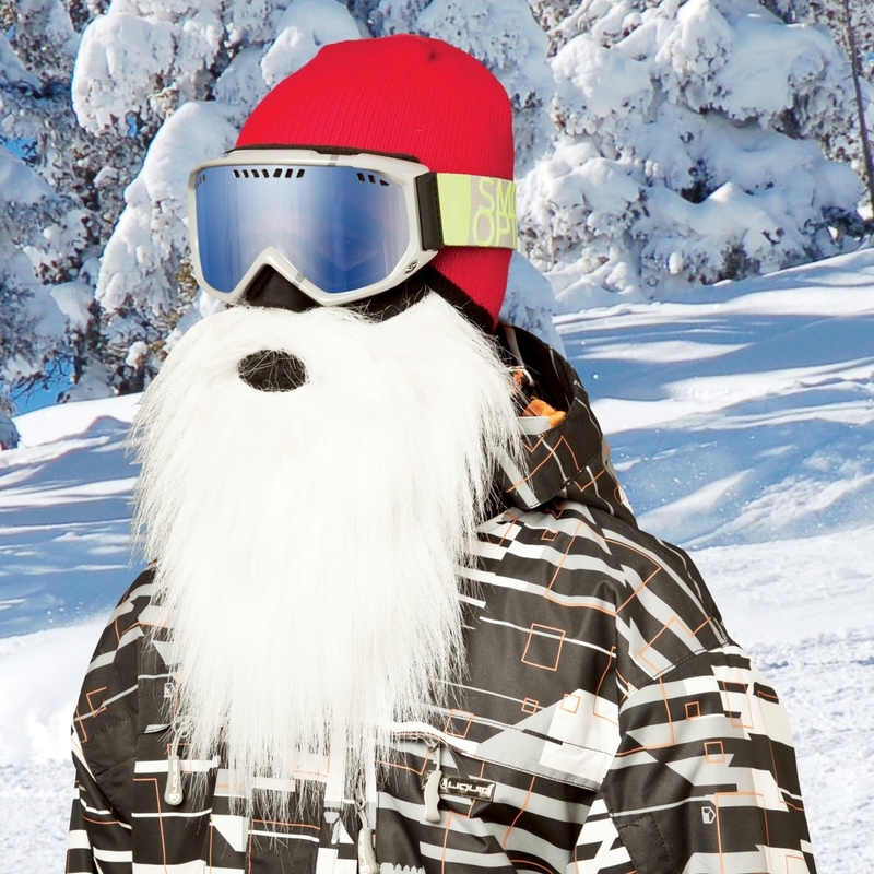 Beardski μάσκα Santa λευκό
