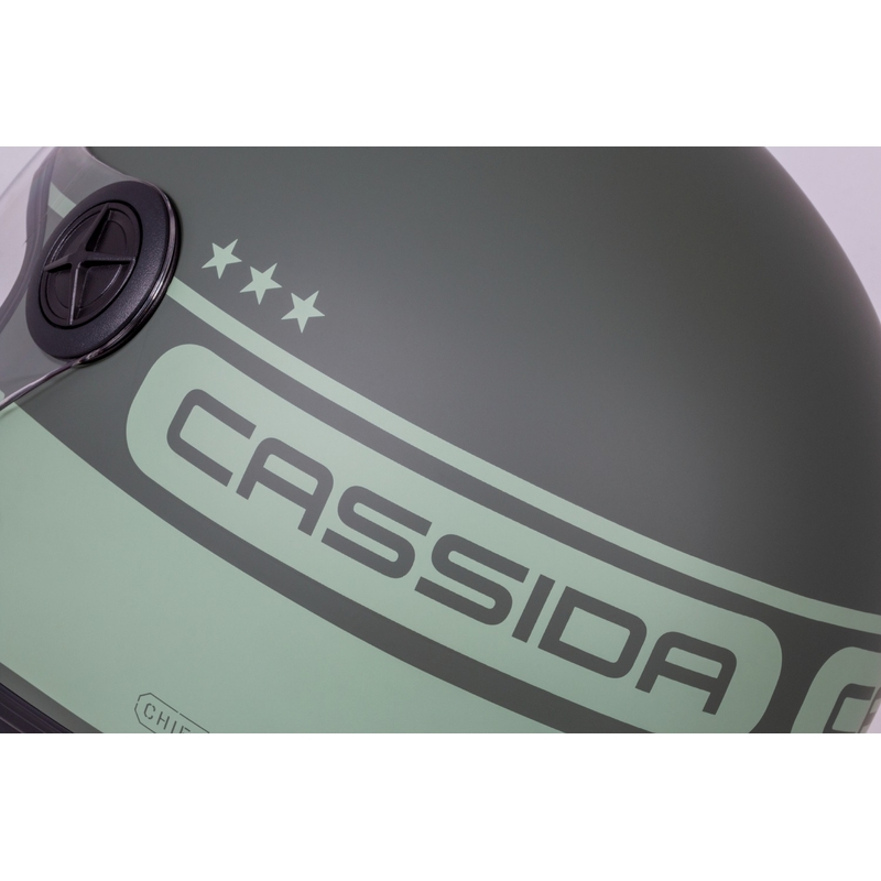 Cassida Handy Plus Chief ανοιχτό κράνος μοτοσικλέτας πράσινο