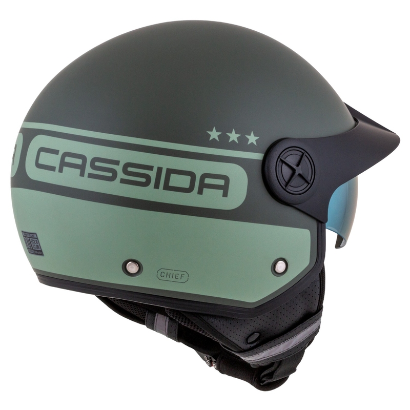 Cassida Handy Plus Chief ανοιχτό κράνος μοτοσικλέτας πράσινο