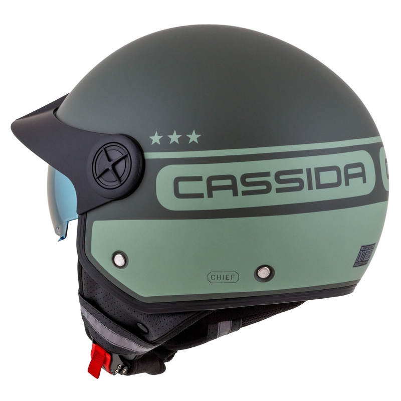 Cassida Handy Plus Chief ανοιχτό κράνος μοτοσικλέτας πράσινο