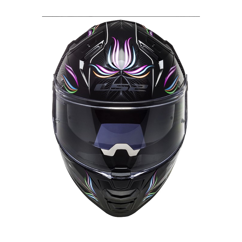 LS2 FF811 Vector II Τροπικό λευκό-βιολετί-μαύρο ολοκληρωμένο κράνος μοτοσικλέτας