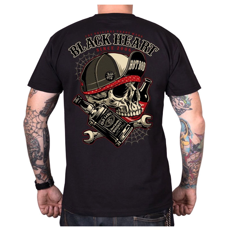 Ανδρικό T-shirt Black Heart Commander μαύρο