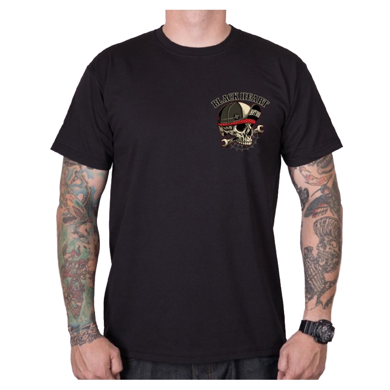 Ανδρικό T-shirt Black Heart Commander μαύρο