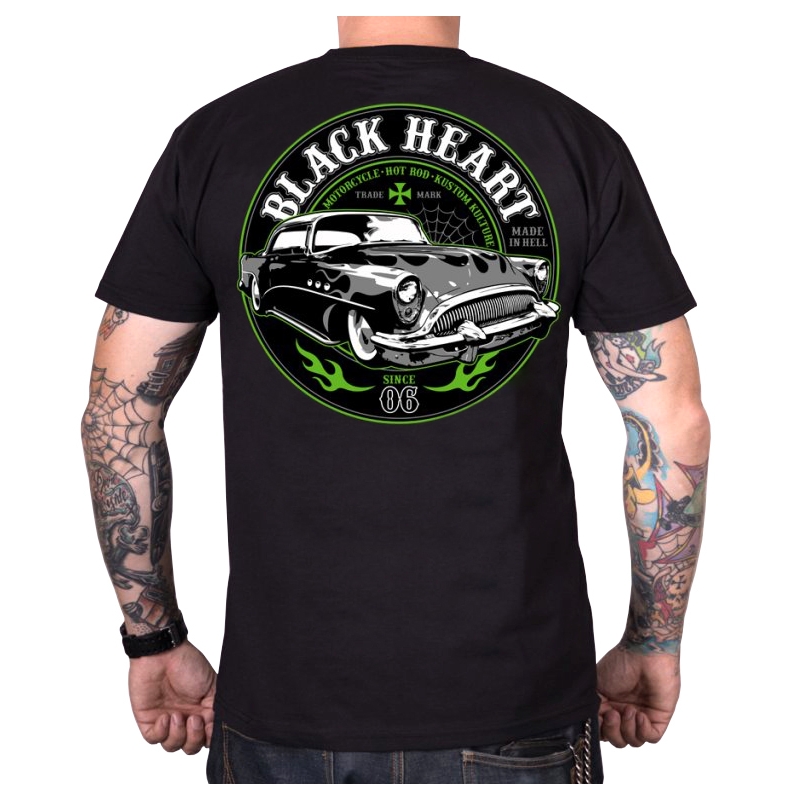 Ανδρικό T-shirt Black Heart Monster μαύρο