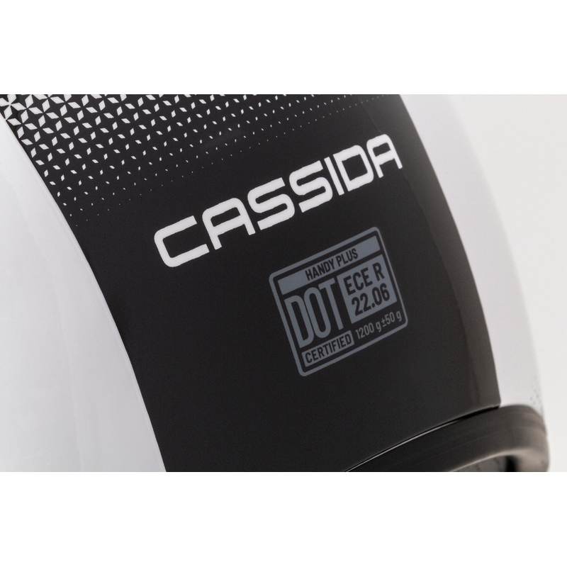 Cassida Handy Plus ανοιχτό κράνος μοτοσικλέτας λευκό-μαύρο
