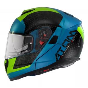 MT Atom SV Adventure A7 κράνος μοτοσικλέτας μαύρο-πράσινο-μπλε
