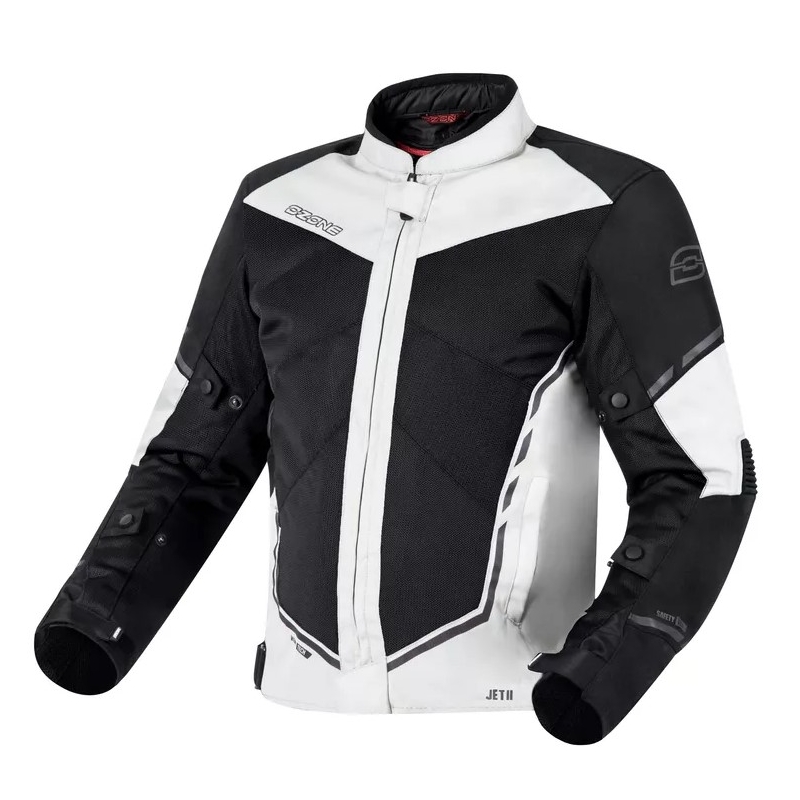 Μπουφάν Moto Ozone Jet II γκρι-μαύρο προσφορά