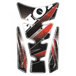 Κάλυμμα ρεζερβουάρ καυσίμου - Εκτύπωση Wings tankpad ασημί με πλαϊνό μέρος