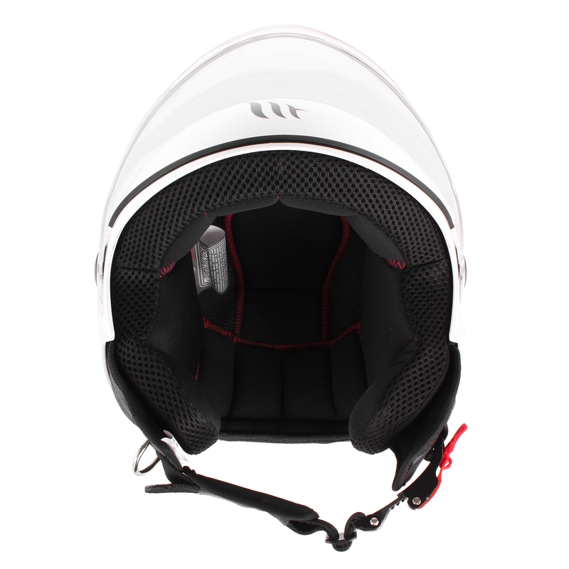 Přilba na motorku otevřená MT Street bílá výprodej