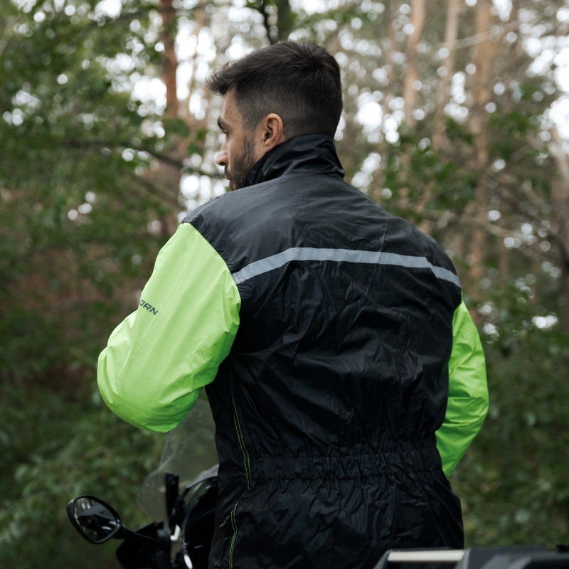 Rebelhorn Rain fluo κίτρινο μπουφάν μοτοσικλέτας βροχής