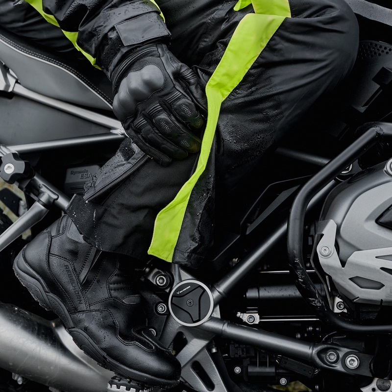 Rebelhorn Travel Rainsuit μαύρο-φλούο κίτρινο