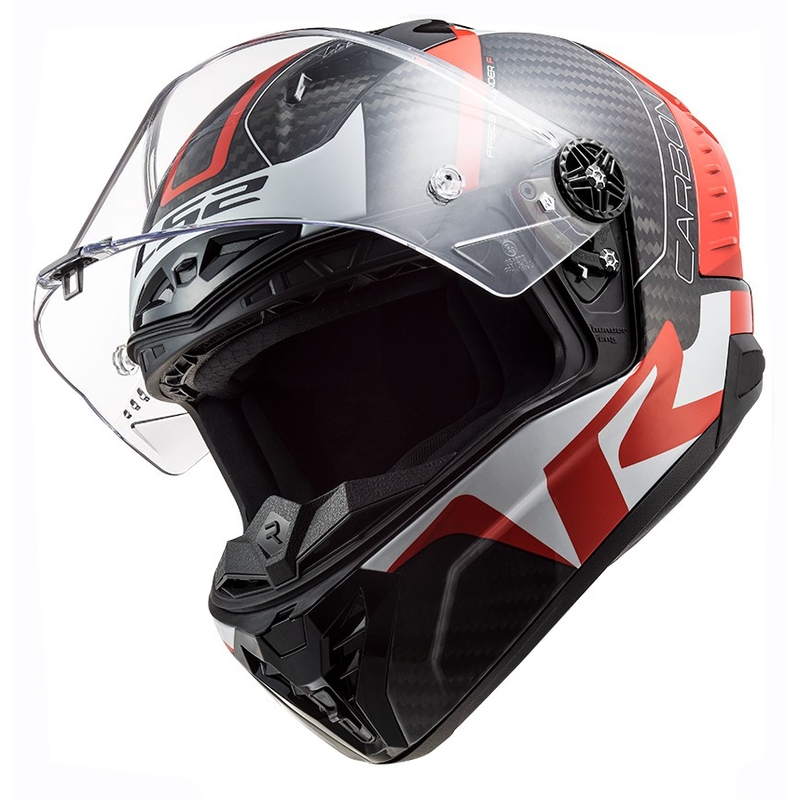 LS2 FF805 Thunder C Racing1 μαύρο-λευκό-κόκκινο ολοκληρωμένο κράνος μοτοσικλέτας