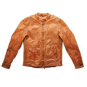 Καφέ δερμάτινο μπουφάν μοτοσικλέτας Fuel Bourbon Brown προσφορά