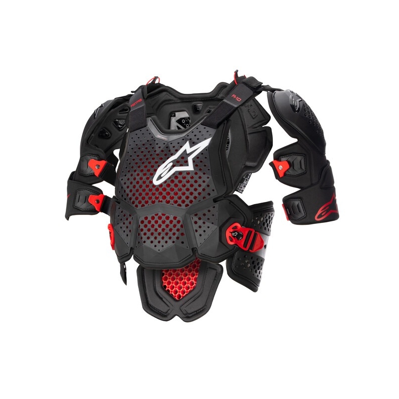 Alpinestars A-10 2 μαύρο-ανθρακί-κόκκινο προστατευτικό σώματος