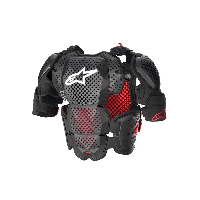 Alpinestars A-10 2 μαύρο-ανθρακί-κόκκινο προστατευτικό σώματος
