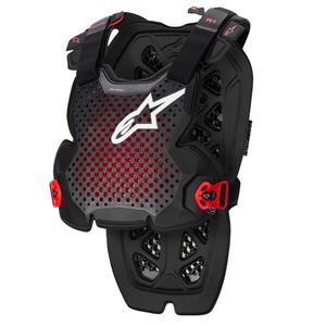 Alpinestars A-1 PRO προστατευτικό στήθους μαύρο-ανθρακί-κόκκινο