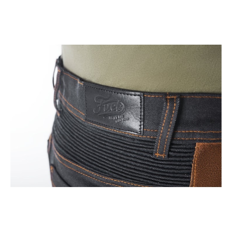 Παντελόνι μοτοσικλέτας Fuel Sergeant 2 κερωμένο καφέ και μαύρο