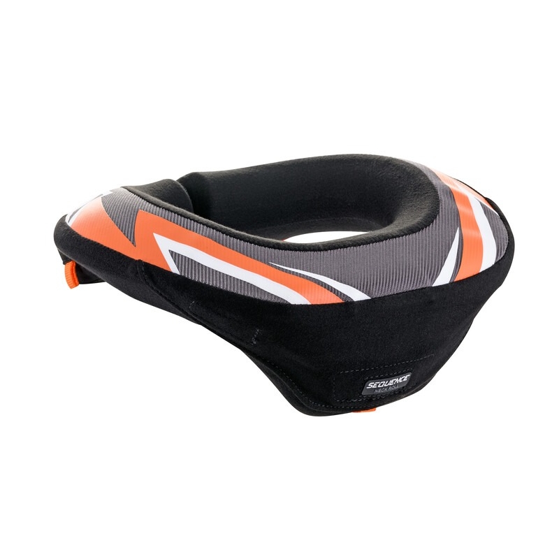 Alpinestars Sequence Youth Προστατευτικό λαιμού μαύρο, λευκό και πορτοκαλί