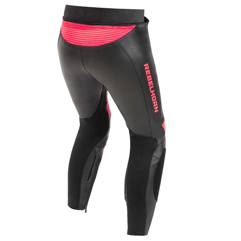 Γυναικείο παντελόνι μοτοσικλέτας Rebelhorn Rebel Black-Fluo Pink