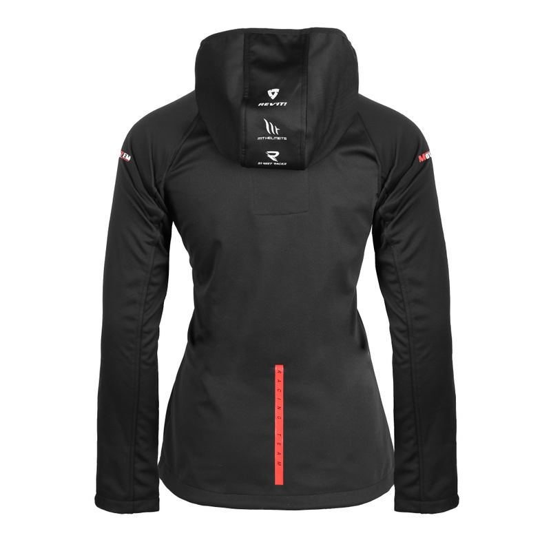 Γυναικείο μπουφάν softshell MotoZem Racing Team μαύρο-κόκκινο