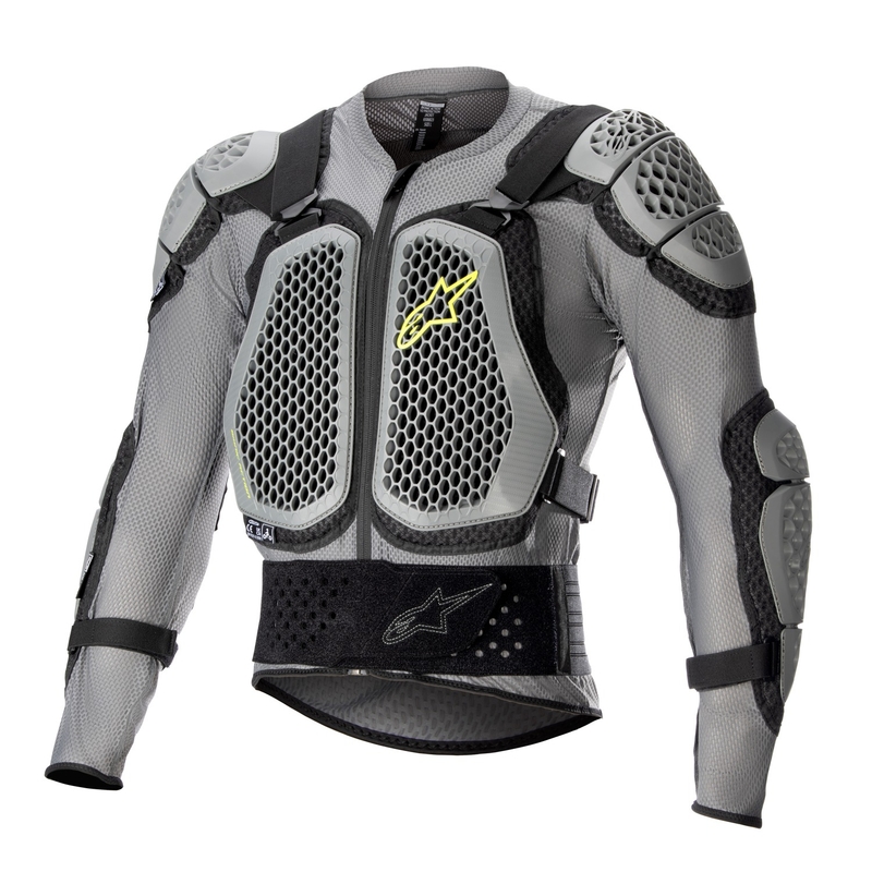 Alpinestars Bionic Action 2 μαύρο-γκρι-κίτρινο-φλούο προστατευτικό σώματος