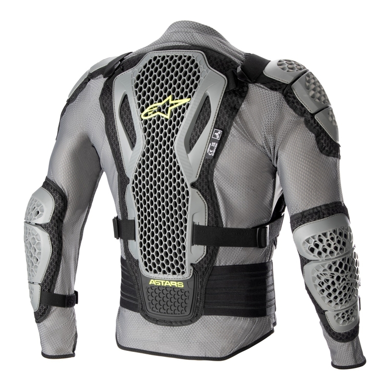 Alpinestars Bionic Action 2 μαύρο-γκρι-κίτρινο-φλούο προστατευτικό σώματος