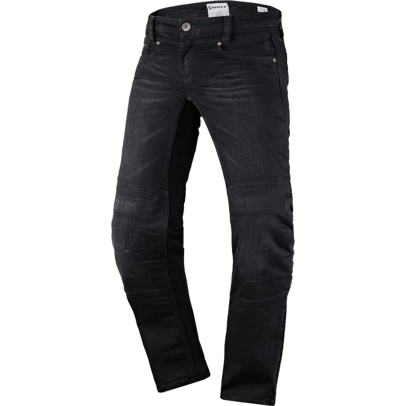 Γυναικείο SCOTT Denim Stretch Motorcycle Jeans Μαύρο